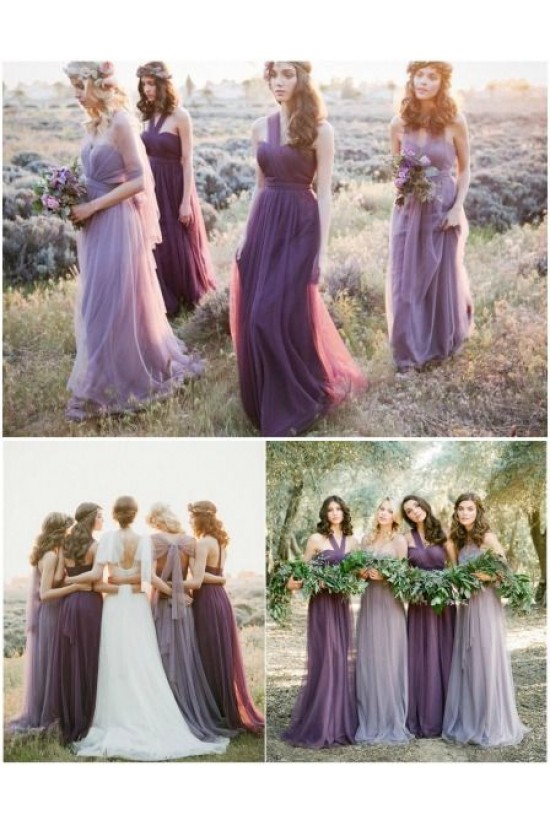 Long Purple Tulle Wedding Party Dresses Bridesmaid Dresses 3010096 Long Purple Tulle Wedding Party Dresses Bridesmaid Dresses 3010096