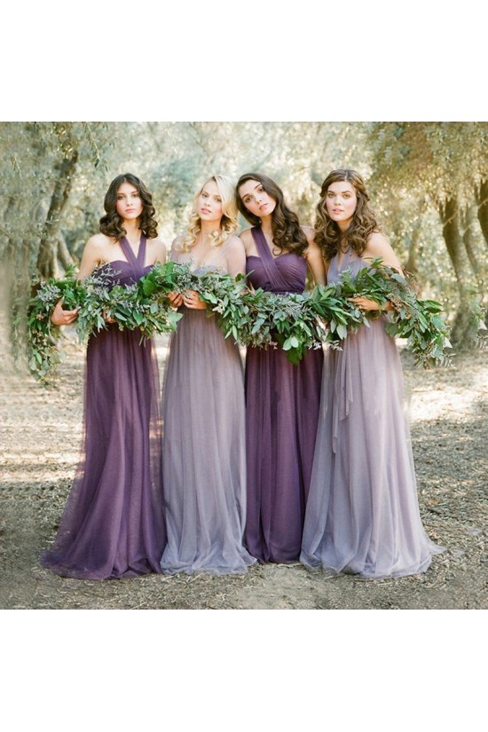 Long Purple Tulle Wedding Party Dresses Bridesmaid Dresses 3010096 Long Purple Tulle Wedding Party Dresses Bridesmaid Dresses 3010096