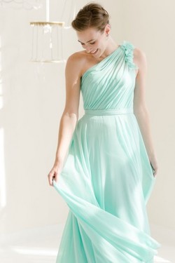 Mint Green Chiffon Long Wedding Guest Dresses Bridesmaid Dresses 3010099