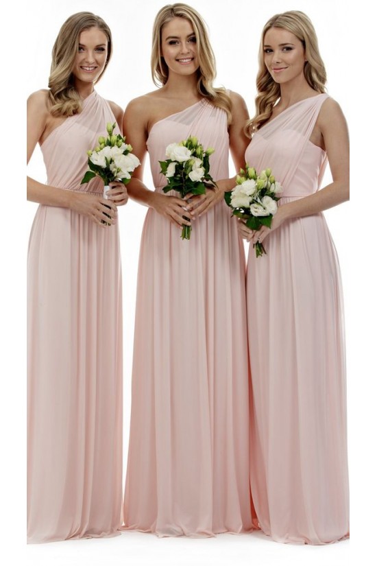 Long Pink One-Shoulder Floor-Length Wedding Guest Dresses Bridesmaid Dresses 3010101 Long Pink One-Shoulder Floor-Length Wedding Guest Dresses Bridesmaid Dresses 3010101