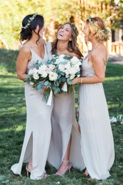 Spaghetti Straps Chiffon Wedding Guest Dresses Bridesmaid Dresses 3010104