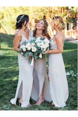 Spaghetti Straps Chiffon Wedding Guest Dresses Bridesmaid Dresses 3010104