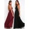 Spaghetti Straps Criss Cross Back Chiffon Long Wedding Guest Dresses Bridesmaid Dresses 3010106