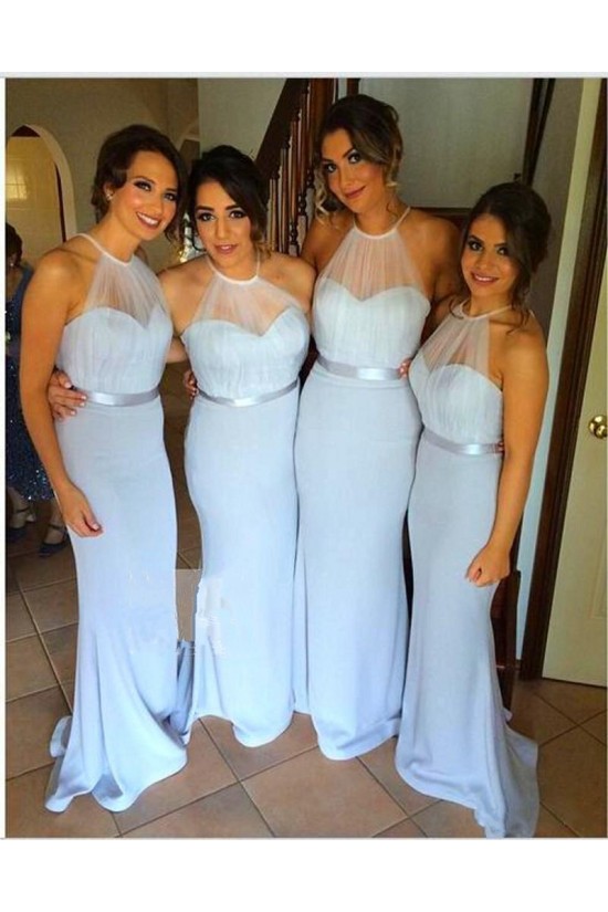 Long Blue Halter Wedding Guest Dresses Bridesmaid Dresses 3010115 Long Blue Halter Wedding Guest Dresses Bridesmaid Dresses 3010115
