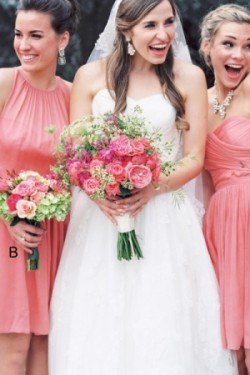 Short Chiffon Wedding Guest Dresses Bridesmaid Dresses 3010124