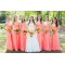 Empire Sweetheart Floor-Length Chiffon Wedding Guest Dresses Bridesmaid Dresses 3010125