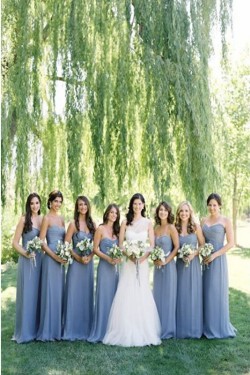 Long Sweetheart Chiffon Wedding Guest Dresses Bridesmaid Dresses 3010133