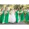 Long Green Chiffon Wedding Guest Dresses Bridesmaid Dresses 3010135