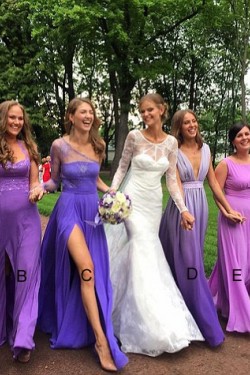 Purple Wedding Guest Dresses Bridesmaid Dresses 3010136