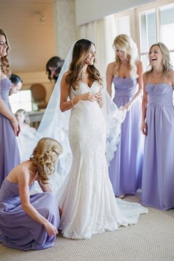 Floor-Length Sweetheart Chiffon Wedding Guest Dresses Bridesmaid Dresses 3010138