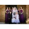 A-Line Spaghetti Straps Long Purple Wedding Guest Dresses Bridesmaid Dresses 3010147