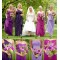 Long Purple Chiffon Country Wedding Guest Dresses Bridesmaid Dresses 3010156