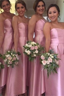 Long Pink Wedding Guest Dresses Bridesmaid Dresses 3010161