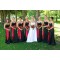 Black Red Long Wedding Guest Dresses Bridesmaid Dresses 3010164