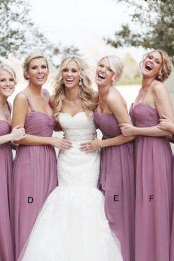 Chiffon Floor-Length Wedding Guest Dresses Bridesmaid Dresses 3010165