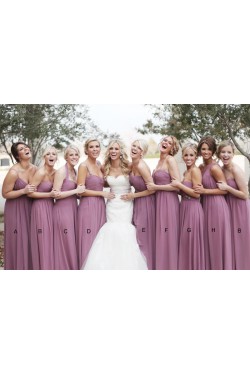 Chiffon Floor-Length Wedding Guest Dresses Bridesmaid Dresses 3010165