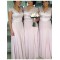 Cap Sleeves V-Neck Lace Chiffon Long Plus Size Wedding Guest Dresses Bridesmaid Dresses 3010189