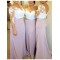 3/4 Length Sleeves V-Neck Lace Long Wedding Guest Dresses Bridesmaid Dresses 3010190
