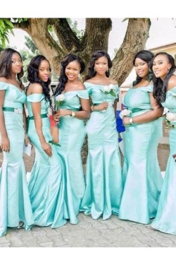 Mermaid Off-the-Shoulder Long Wedding Guest Dresses Bridesmaid Dresses 3010192