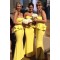 Mermaid Long Yellow Wedding Guest Dresses Bridesmaid Dresses 3010201