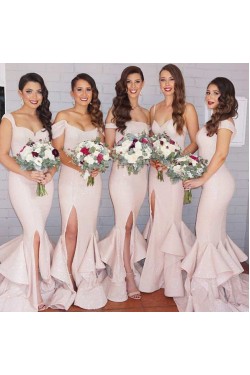 Sexy Mermaid Side Slit Wedding Guest Dresses Bridesmaid Dresses 3010203