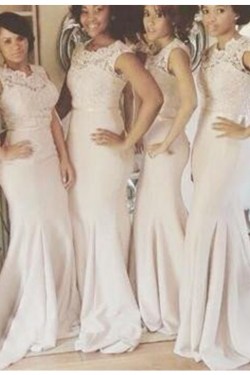 Mermaid Lace Bodice Long Wedding Guest Dresses Bridesmaid Dresses 3010210