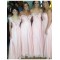 Empire Sweetheart Long Pink Wedding Guest Dresses Bridesmaid Dresses 3010211