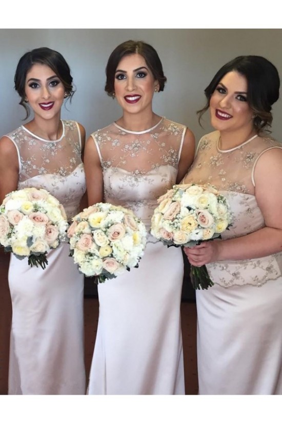 Mermaid Illusion Neckline Long Wedding Guest Dresses Bridesmaid Dresses 3010214 Mermaid Illusion Neckline Long Wedding Guest Dresses Bridesmaid Dresses 3010214