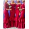Mermaid 3/4 Length Sleeves Long Wedding Guest Dresses Bridesmaid Dresses 3010218