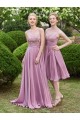 A-Line Lace Chiffon Illusion Neckline Long Wedding Guest Dresses Bridesmaid Dresses 3010219