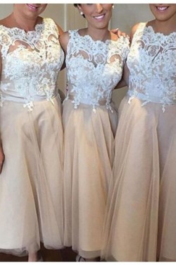 A-Line Lace Long Plus Size Wedding Guest Dresses Bridesmaid Dresses 3010223