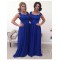 Long Blue Lace Chiffon Wedding Guest Dresses Bridesmaid Dresses 3010227