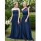 A-Line Long Navy Wedding Guest Dresses Bridesmaid Dresses 3010230