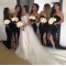 Long Black Side Slit Wedding Guest Dresses Bridesmaid Dresses 3010233