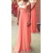 Long Coral Sequins Chiffon Wedding Guest Dresses Bridesmaid Dresses 3010240