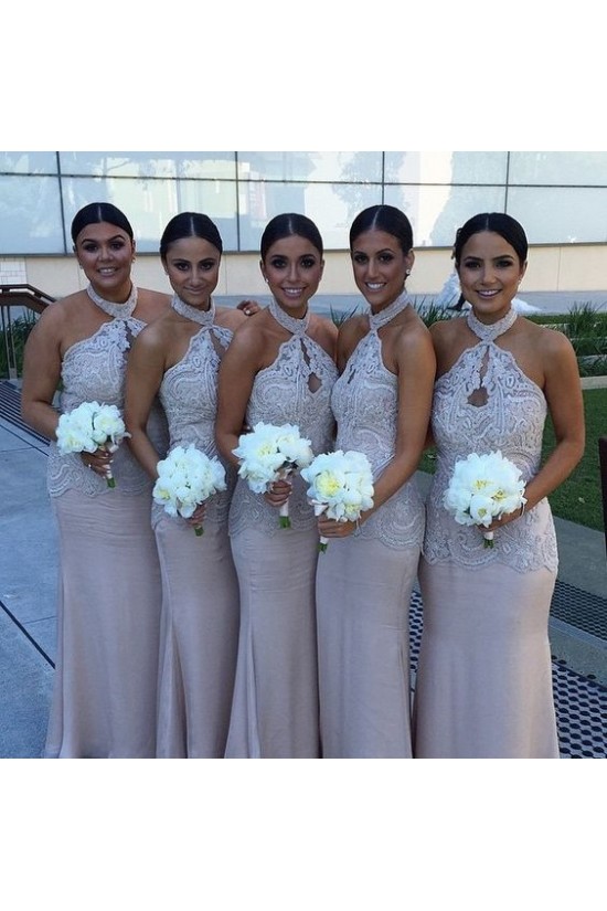 Mermaid Halter Lace Long Wedding Guest Dresses Bridesmaid Dresses 3010242 Mermaid Halter Lace Long Wedding Guest Dresses Bridesmaid Dresses 3010242