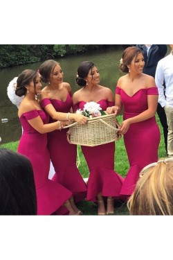 Mermaid Off-the-Shoulder Wedding Guest Dresses Bridesmaid Dresses 3010244