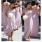 Long Chiffon One-Shoulder Wedding Guest Dresses Bridesmaid Dresses 3010245