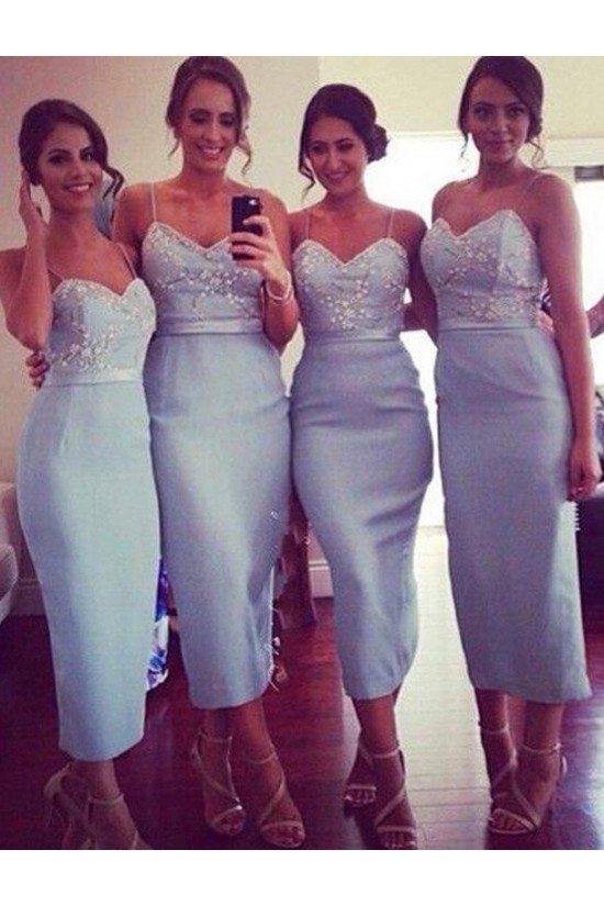 Tea Length Spaghetti Straps Wedding Guest Dresses Bridesmaid Dresses 3010246 Tea Length Spaghetti Straps Wedding Guest Dresses Bridesmaid Dresses 3010246