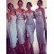 Tea Length Spaghetti Straps Wedding Guest Dresses Bridesmaid Dresses 3010246