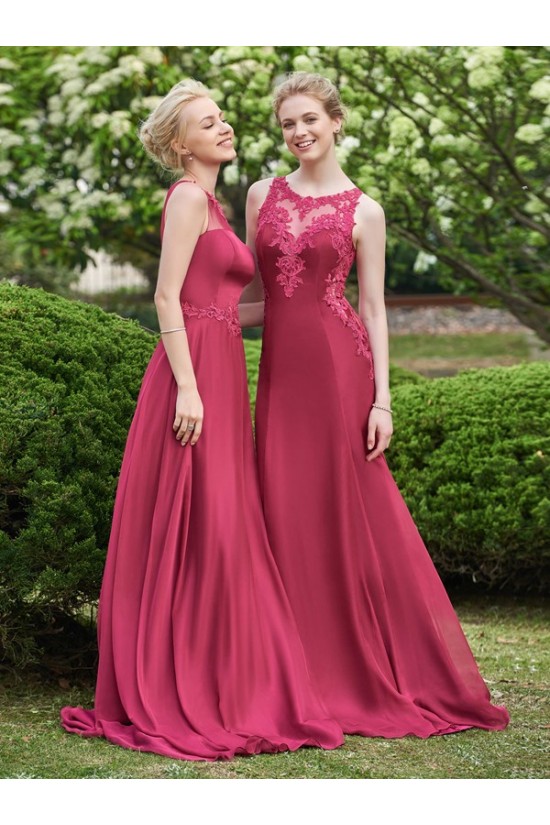 A-Line Lace Chiffon Long Wedding Guest Dresses Bridesmaid Dresses 3010248 A-Line Lace Chiffon Long Wedding Guest Dresses Bridesmaid Dresses 3010248