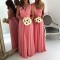 Long Chiffon V-Neck Wedding Guest Dresses Bridesmaid Dresses 3010258