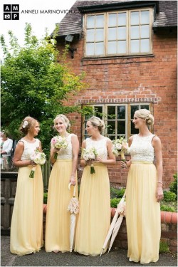 Long Yellow White Lace Wedding Guest Dresses Bridesmaid Dresses 3010260