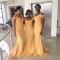 Long Yellow Mermaid Wedding Guest Dresses Bridesmaid Dresses 3010262