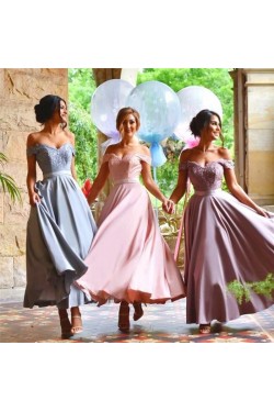 Lace Off-the-Shoulder Wedding Guest Dresses Bridesmaid Dresses 3010269