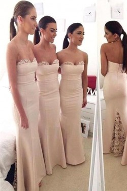 Trumpet/Mermaid Lace Floor Length Wedding Party Dresses Bridesmaid Dresses 3010273