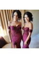 Mermaid Off-the-Shoulder Lace Long Bridesmaid Dresses with Slit 3010285 Mermaid Off-the-Shoulder Lace Long Bridesmaid Dresses with Slit 3010285