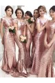 Mermaid Sequins Long Bridesmaid Dresses 3010303