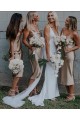 Simple Spaghetti Straps Long Bridesmaid Dresses 3010308