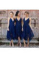 A-Line Spaghetti Straps V-Neck Bridesmaid Dresses 3010311